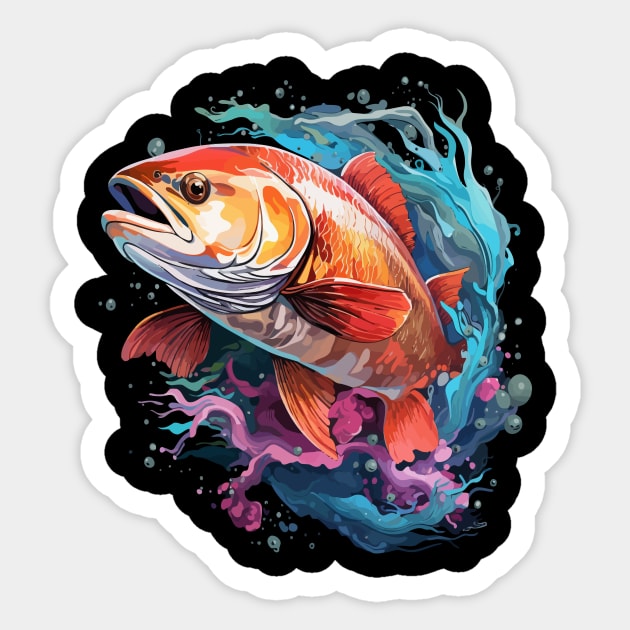 Salmon Rainbow Sticker by JH Mart